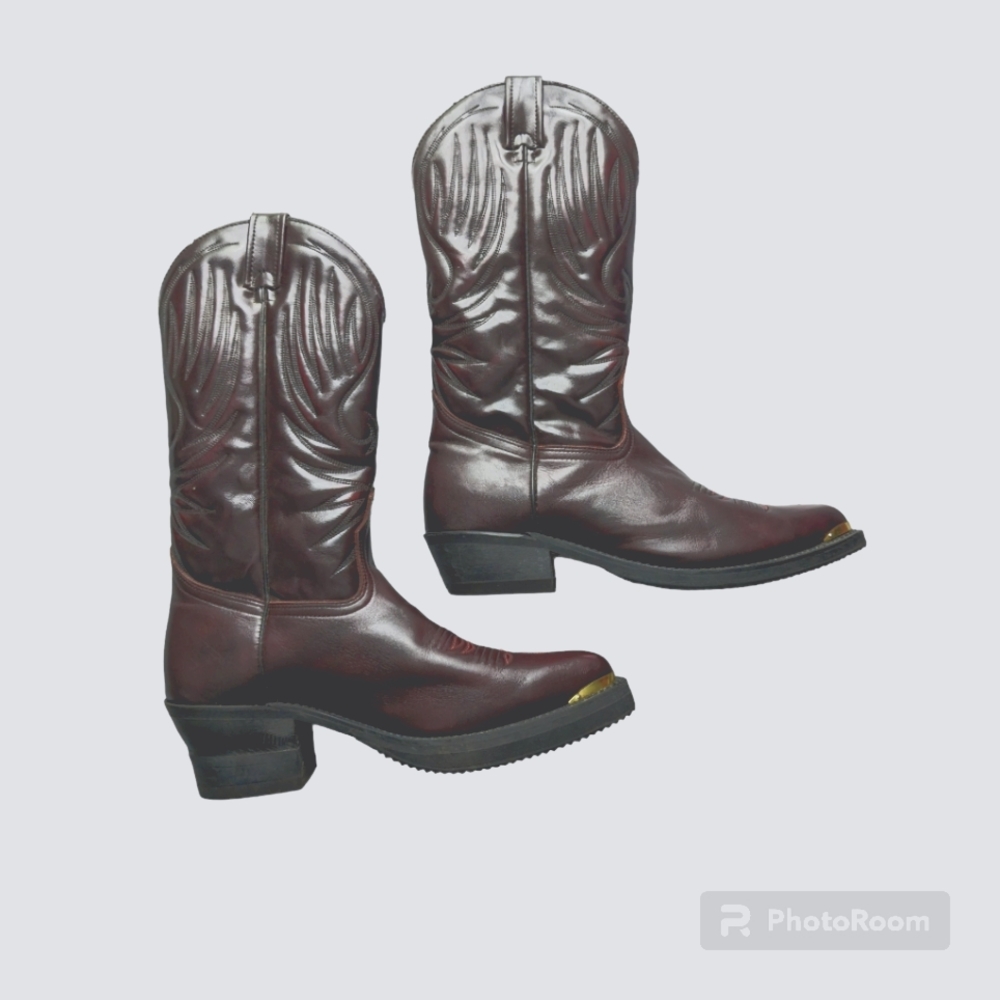 Bull Rider Cowboy Boots, Men's, Style 6955, Size 8, 2E, May 2008 - Picture 1 of 11